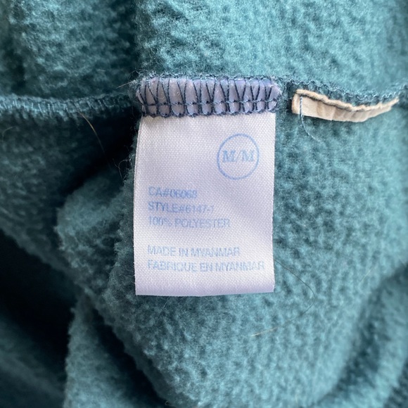 Cache Creek teal fleece hooded sweater - Picture 5 of 5